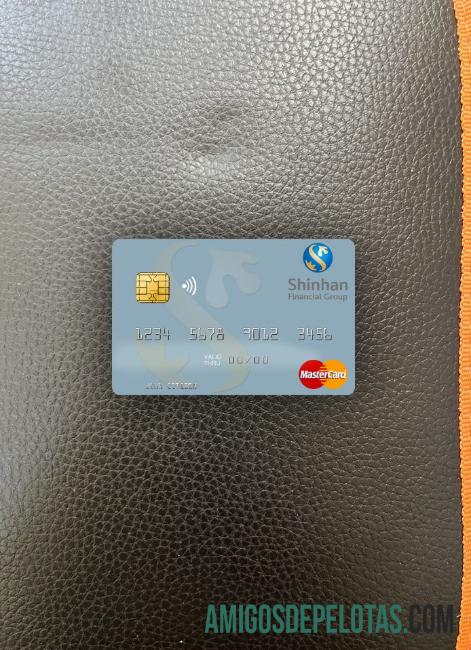 Coreia do Sul Shinhan Financial Group Mastercard Photolook Front modelo